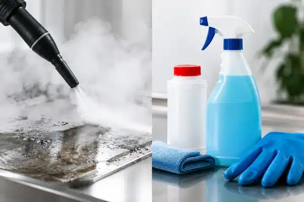 Parné čistenie versus chemické odmasťovanie